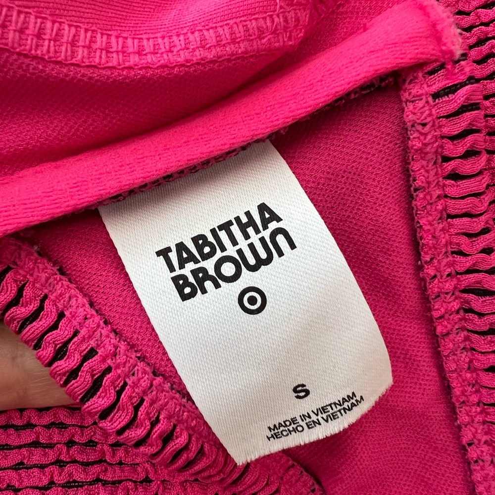 Tabitha Brown for Target Pink Textured Bikini Set - Picture 5 of 6